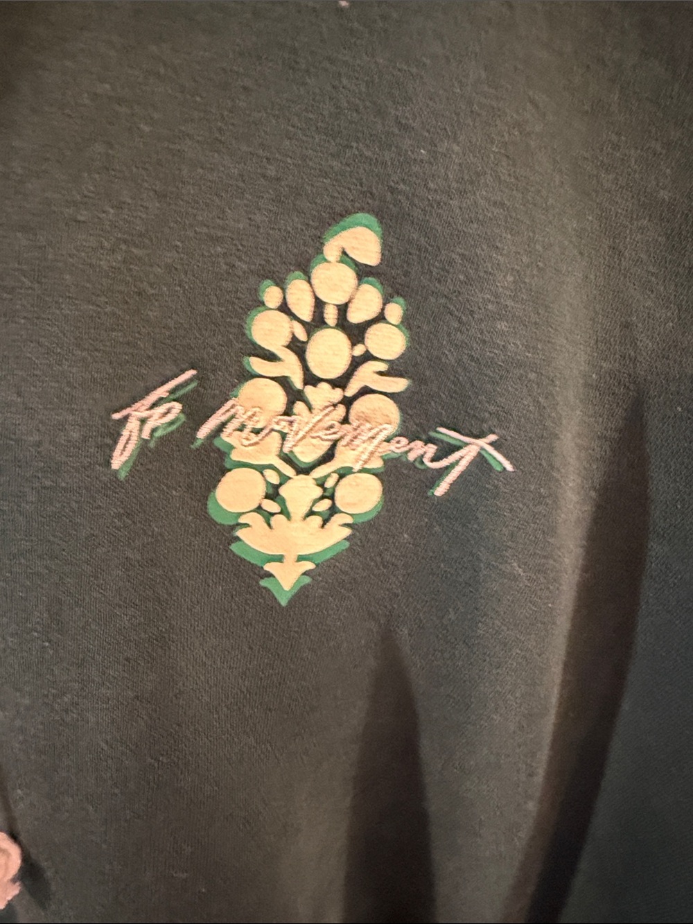 Free People Hoodie in Green - Picture 2 of 7